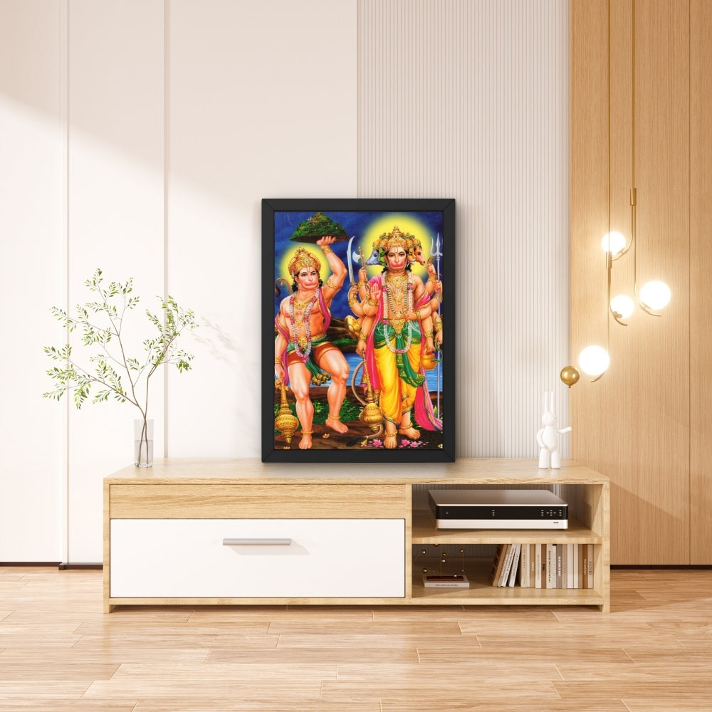 Lord panchamukhi hanuman wall art-panchamukhi hanuman god frame