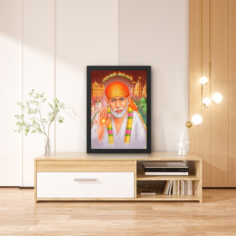 Lord Saibaba wall art-God Shiri saibaba photo frame