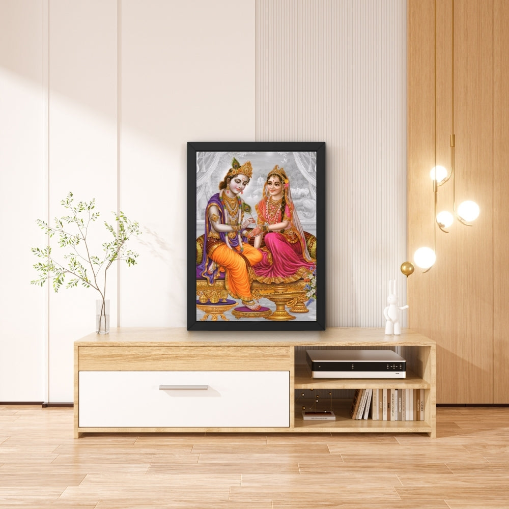 Lord Radha Krishna wall art- Radha krishna photo frame