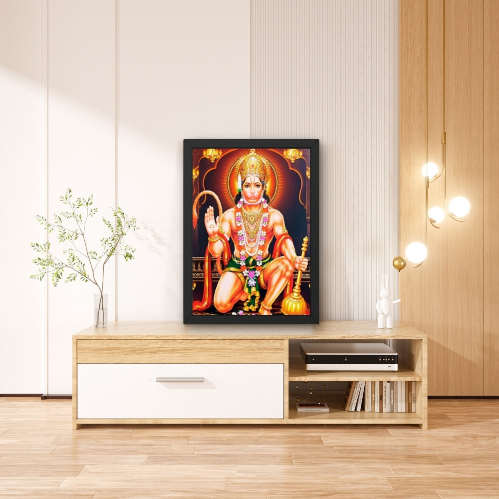 Lord Hanuman Wall Art - Hanuman Hindu God Photo Frame