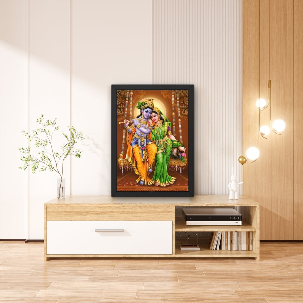 Lord Radhakrishna wall art- Radhakrishna photo frame