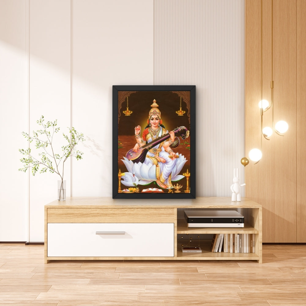 Lord Saraswathi wall art- God Sarswathi photo frame