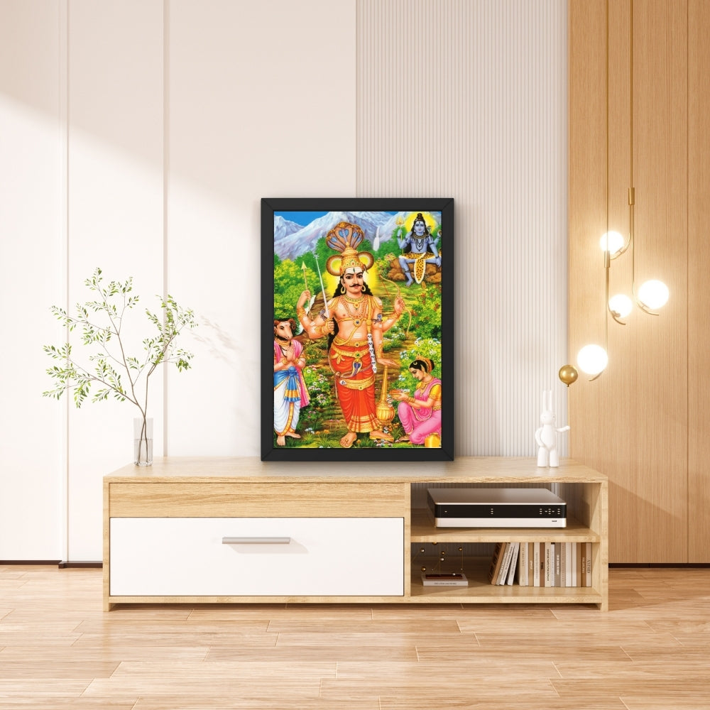 Lord Veerabadra swamy wall art-God Veerabadra swamy photo frame