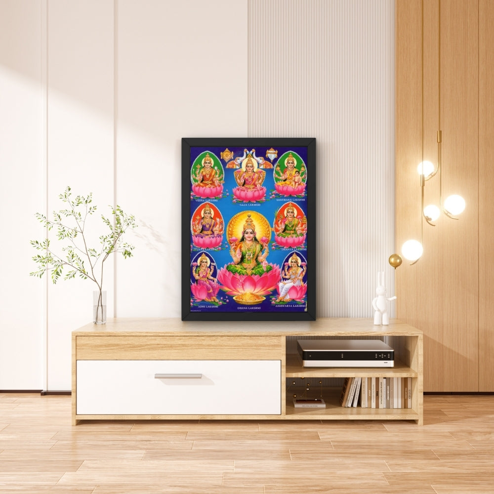 Goddess Ashtalaxmi wall art- Ashtalaxmi photo frame