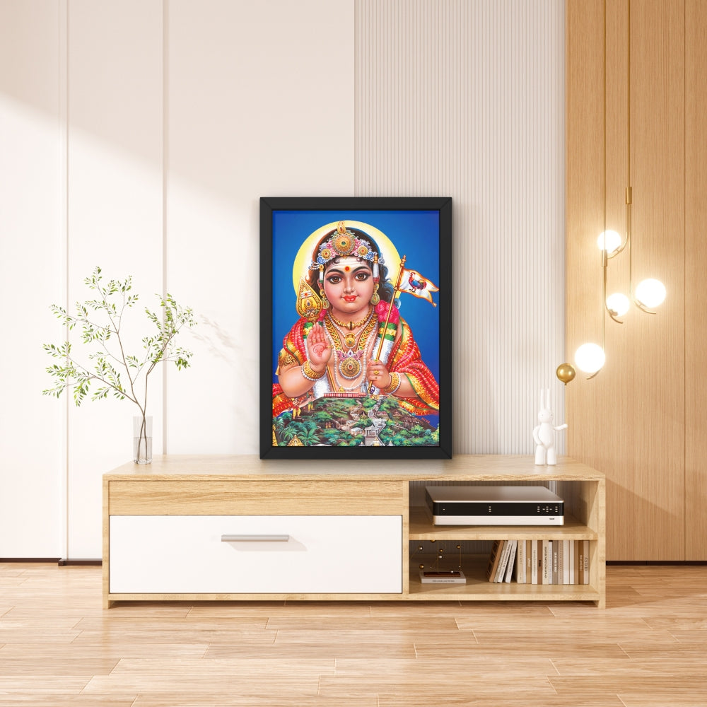 Lord Murugan Wall Art – Bala Murugan Hindu God Photo Frame