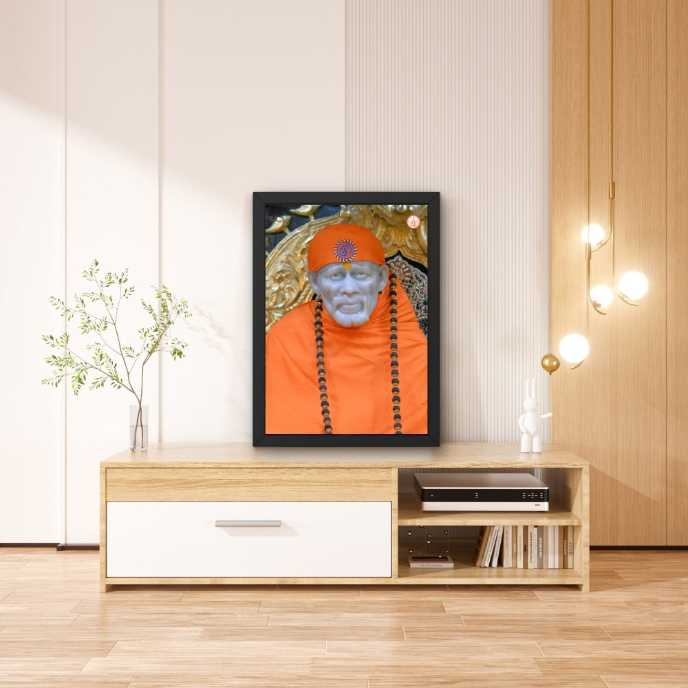 Shirdi Sai Baba Wall Art – Sai Baba Hindu Spiritual God Photo Frame