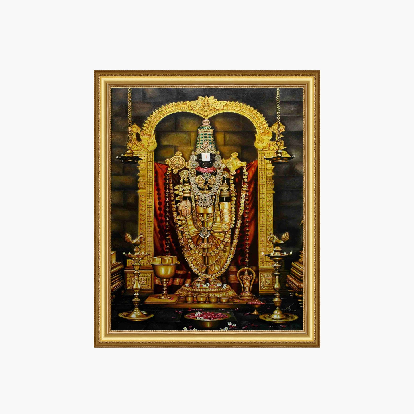 Tirupati Balaji Wall Art – Lord Venkateswara Hindu God Photo Frame