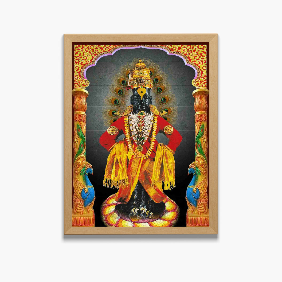 Lord Vitthal Wall Art – Panduranga Vithoba Hindu God Photo Frame