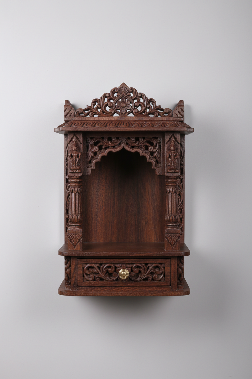 Carved Wooden Wall Temple