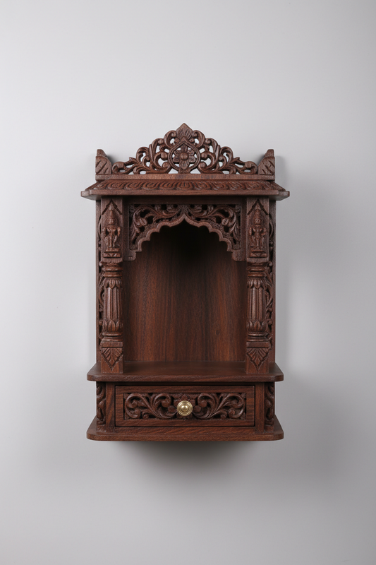 Carved Wooden Wall Temple