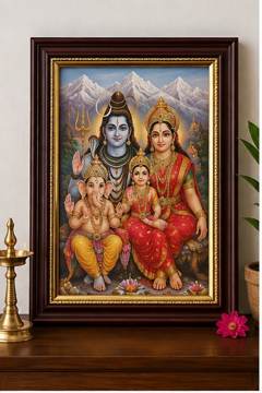 Framed Shiva Family Portrait