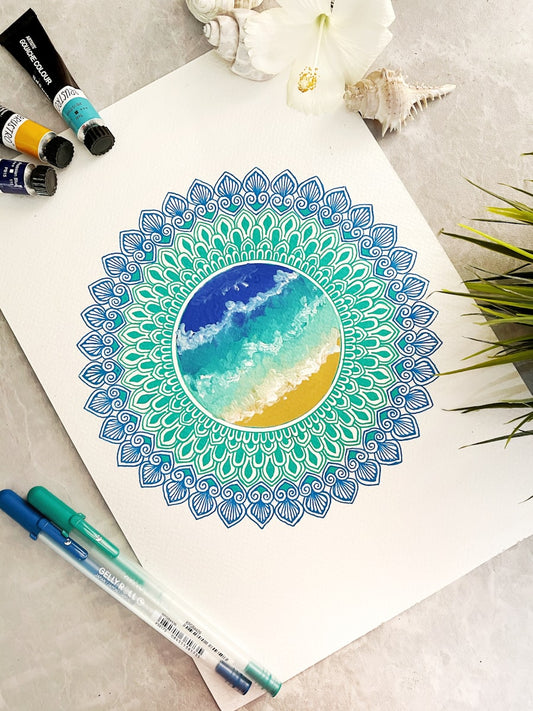 Peacock Feather Mandala