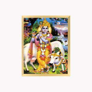 Lord Krishna and Kamadhenu Photo Frame